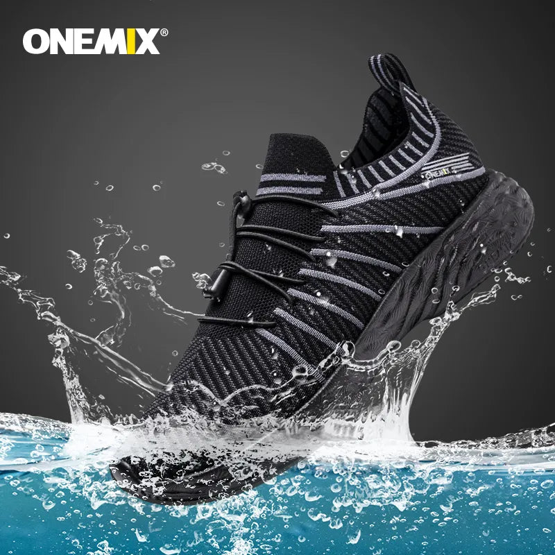 ONEMIX Men's Aqua Upstreams Shoes Quick-drying Beach Surfing Breathable Fishing Shoes Women PU Insole Anti-slip Water Sneakers