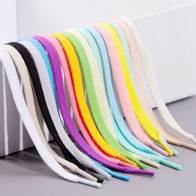 36 Colors 8mm Flat Thicken AF1  Kids  Shoelaces  Basketball Sneakers Sail  Shoe Laces  Shoe Accessories 60/100/120/140