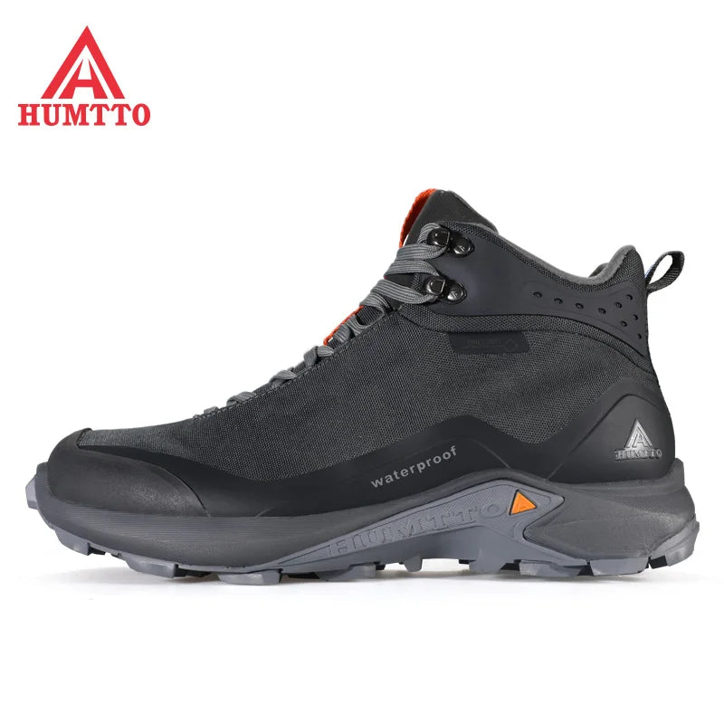 HUMTTO Waterproof Walking Men Shoes New Classics Outdoor Lacing Sneakers Spring Autumn Breathable Safety Work Casual Mens Boots