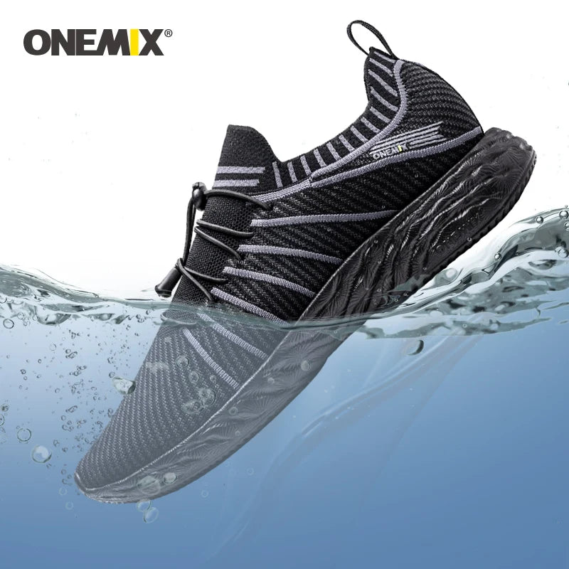 ONEMIX Men's Aqua Upstreams Shoes Quick-drying Beach Surfing Breathable Fishing Shoes Women PU Insole Anti-slip Water Sneakers