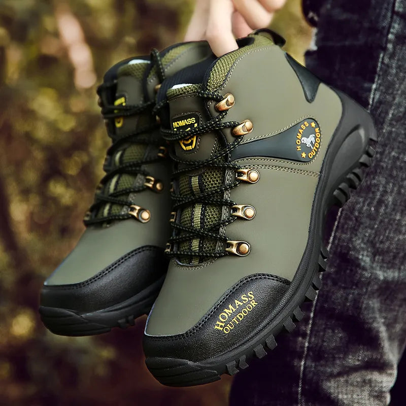 2023 Hot Sale Hiking Boots Men Anti-Slip Outdoor Boots Women Hiking and Trekking Shoes Man Lace Up Climbing Hunting Sneakers