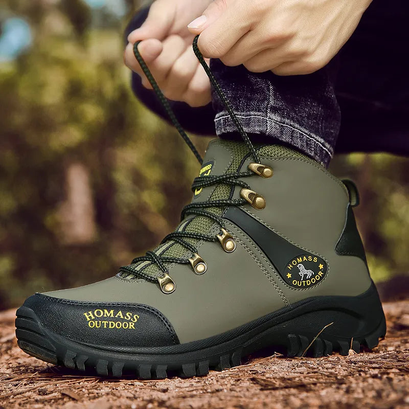 2023 Hot Sale Hiking Boots Men Anti-Slip Outdoor Boots Women Hiking and Trekking Shoes Man Lace Up Climbing Hunting Sneakers