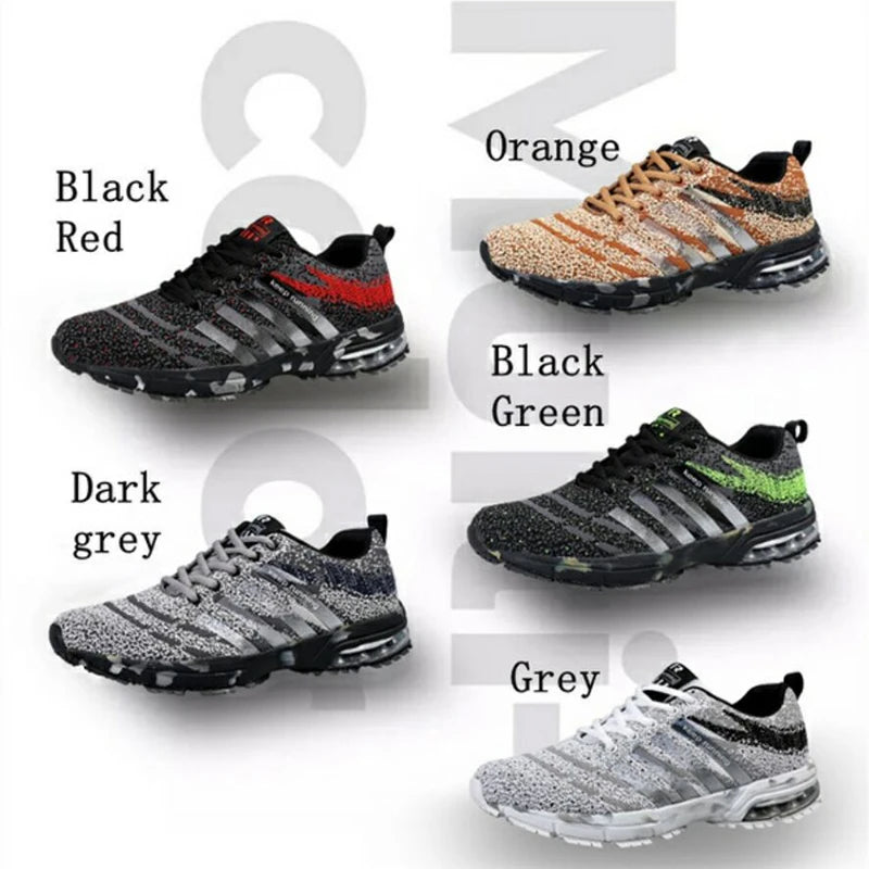 2021 New Men Running Shoes Breathable Outdoor Sports Cushion Shoes Lightweight Sneakers Comfortable Athletic Training Footwear