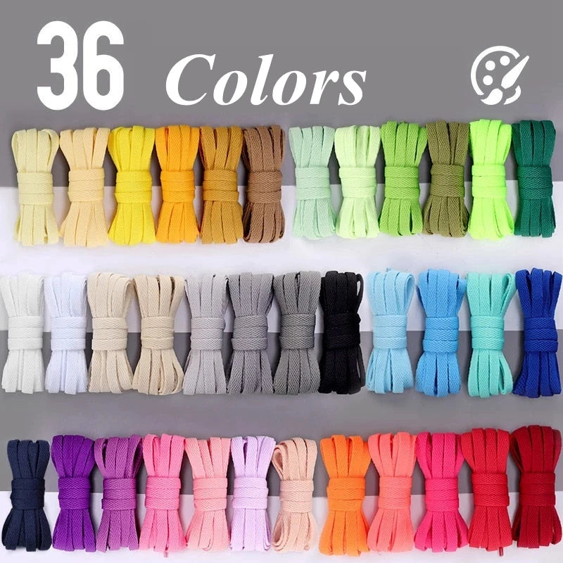 Thicken Laces Shoe Athletic String No Elasticity Flat Shoelaces Of Sport white Leisure women Sneaker Lacet Shoelaces Accessories