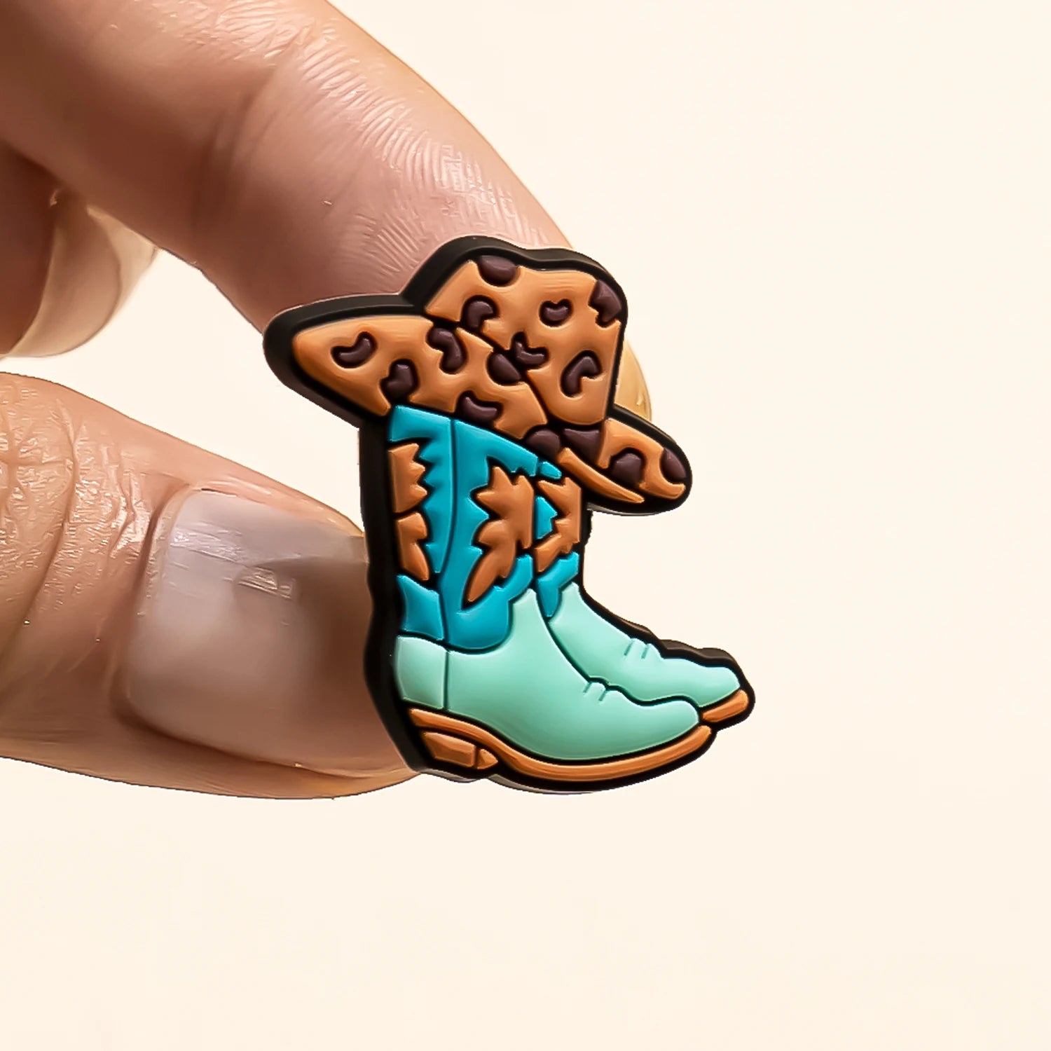 1pcs Croc Charms Cowboy for Girls Pink Shoe Accessories for Sneakers Sandal Cute Shoe Charms for Classic Clog Gift 2023 Hot Sale