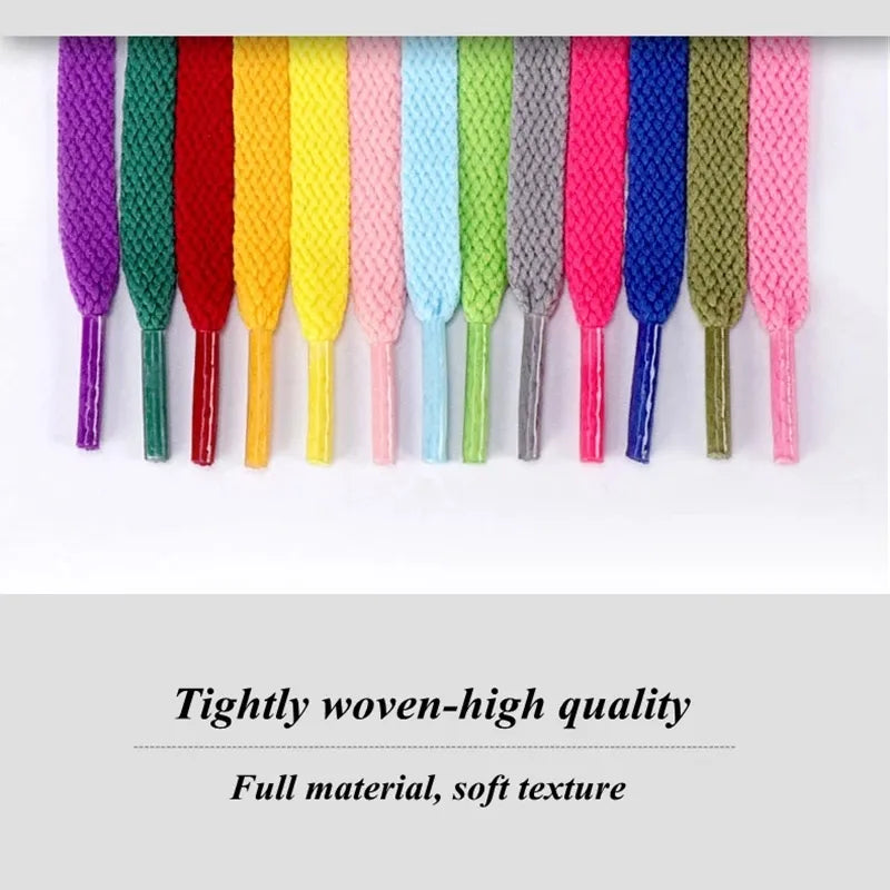 Thicken Laces Shoe Athletic String No Elasticity Flat Shoelaces Of Sport white Leisure women Sneaker Lacet Shoelaces Accessories