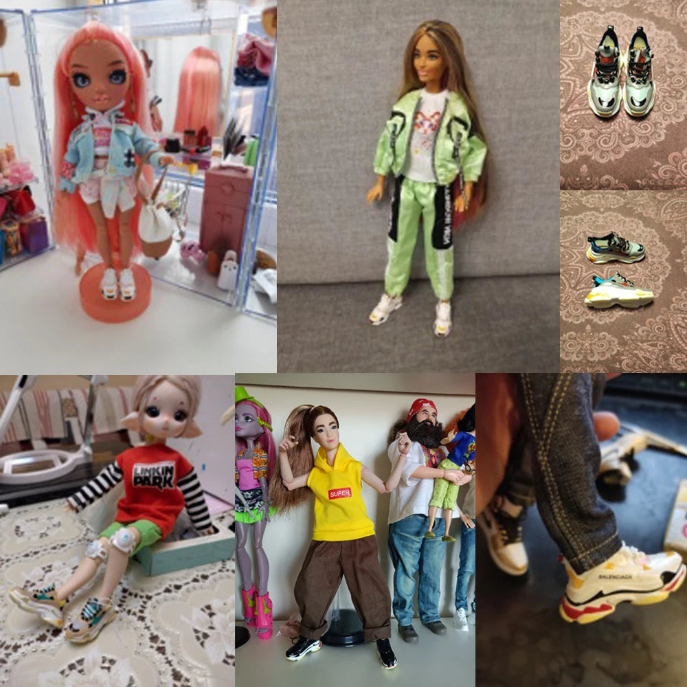 5*2*2cm Quality 1/3 Doll Shoes Sneakers Super Model 60cm Figure Doll Sandals Original Doll Casual Wear Shoes Male/Female Doll